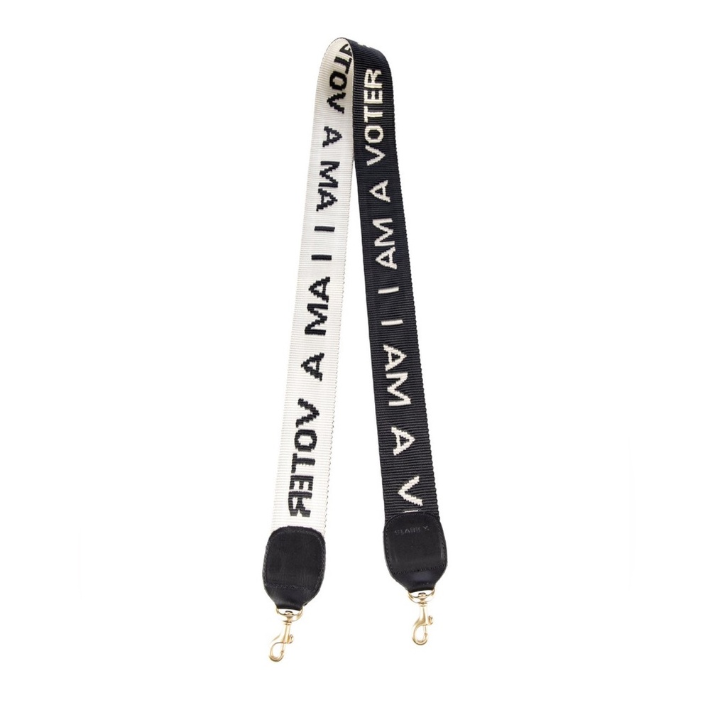 Clare V. I Am A Voter Crossbody Strap NWT